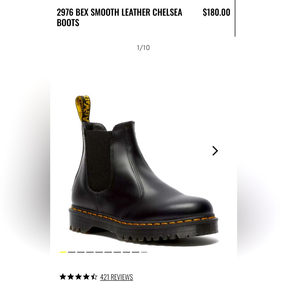 2976 Doc Marten BEX SMOOTH LEATHER CHELSEA BOOTS
